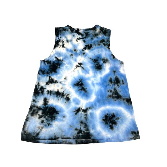 Calvin Klein Tie Dye Women's Blue Sleeveless Tank Top Small NEW - Picture 5 of 5